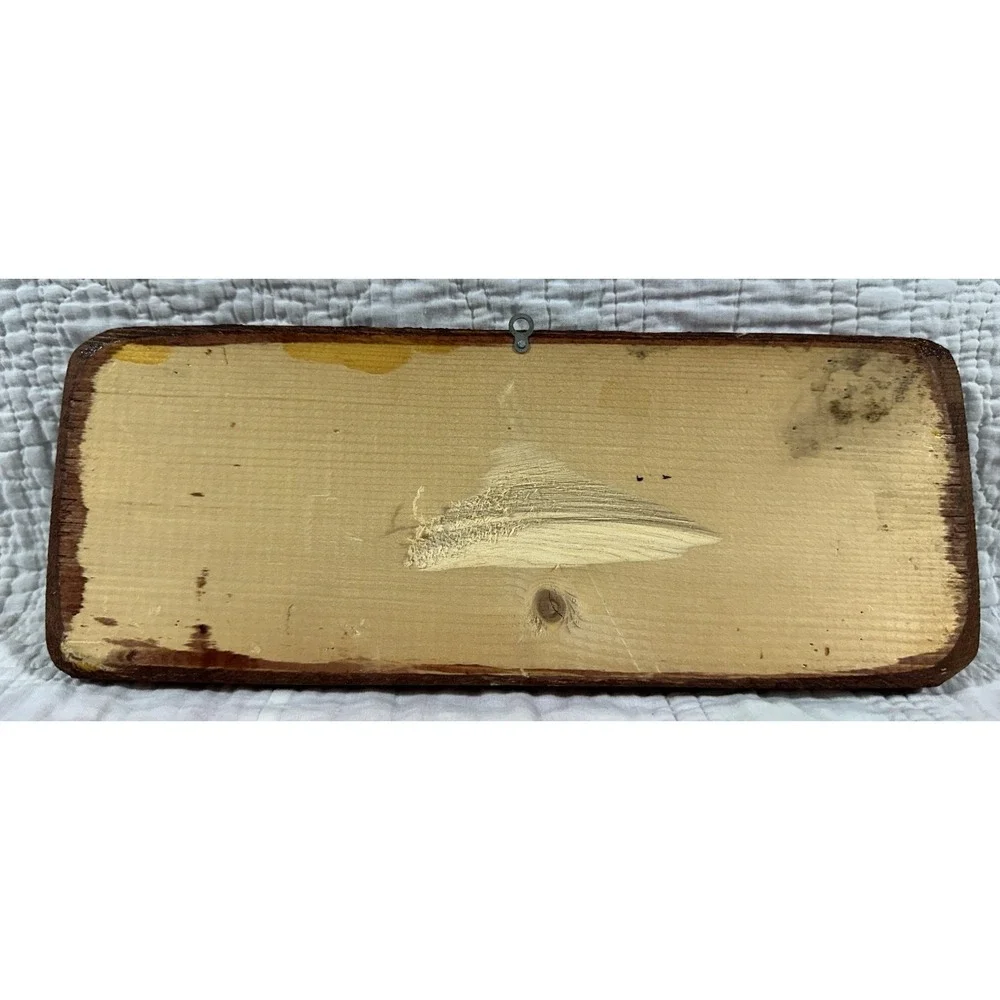 Vintage Wooden Wall Plaque Funny Quote 
